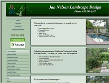 Tablet Screenshot of jannelsonlandscapedesign.com